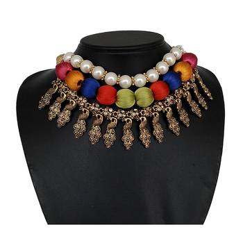 Multicolor collar-necklace 1