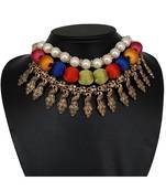 Multicolor collar-necklace