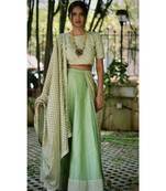 Pastel Green Bling Ghaghra Set