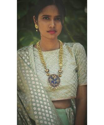 Pastel Green Bling Ghaghra Set 5