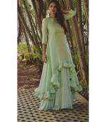 Green Atrang Ghaghra Set