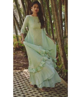 Green Atrang Ghaghra Set 3