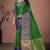 Green jacquard cotton silk saree with blouse