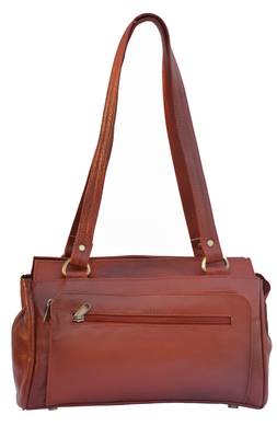 Musqari Leather Bags For Women Ladies Leather Handbags For Women (Pure Leather Bag) (Beige) 3