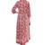 Women's Kurti Maroon Embroidered Cambric Cotton A-Line Kurta