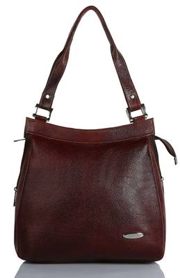Genuine Bags For Women Leather Ladies Handbags For Women (Pure Leather Bag) (Brown) 2