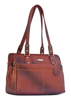 Musqari bags for women leather ladies handbags for women (pure leather bag) (Tan) 1
