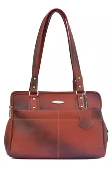 Musqari bags for women leather ladies handbags for women (pure leather bag) (Tan)
