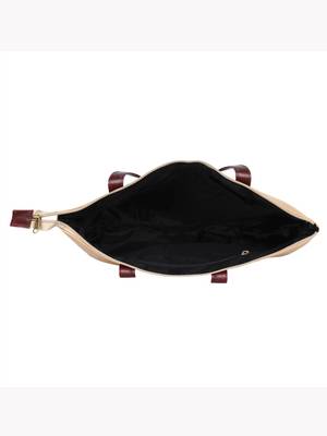 Lychee bags Canvas Black Zig-Zag Printed Tote Bag 4