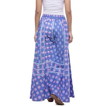 Purple Cotton Printed Palazzo 2