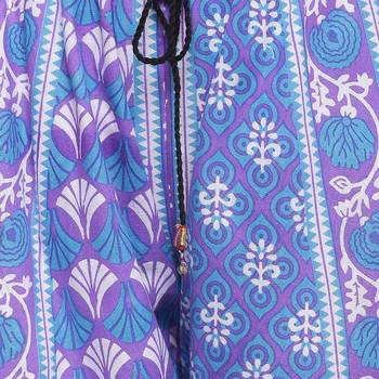 Purple Cotton Printed Palazzo 5