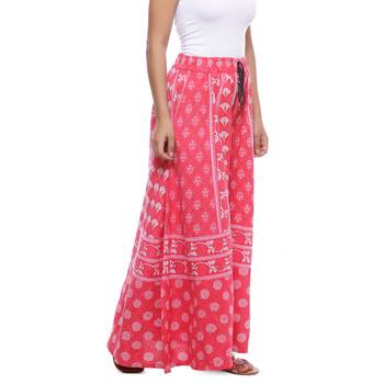 Pink Cotton Printed Palazzo 4