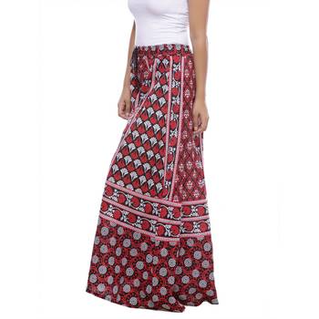 Black Cotton Printed Palazzo 4