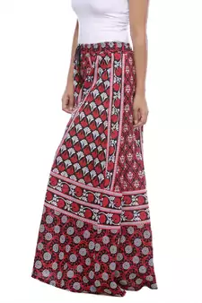 Black Cotton Printed Palazzo