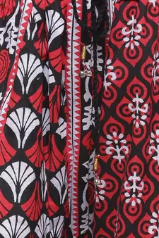 Black Cotton Printed Palazzo