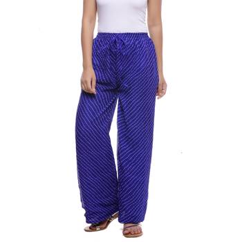 Blue Chiffon Printed Palazzo 1