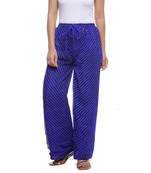 Blue Chiffon Printed Palazzo