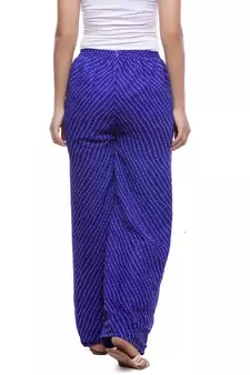 Blue Chiffon Printed Palazzo