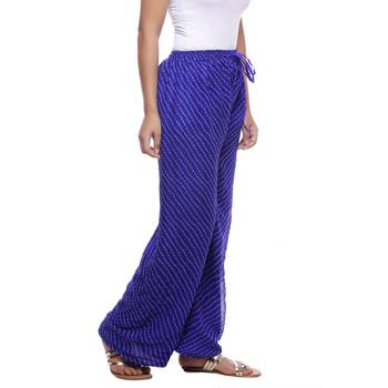 Blue Chiffon Printed Palazzo 4