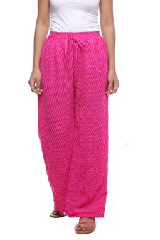 Pink Chiffon Printed Palazzo