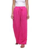 Pink Chiffon Printed Palazzo