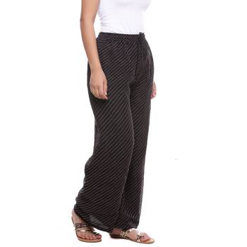 Black Chiffon Printed Palazzo 4