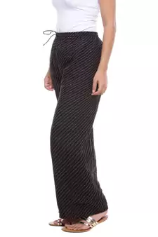 Black Chiffon Printed Palazzo