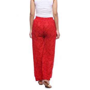 Red Chiffon Printed Palazzo 2