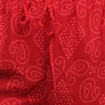 Red Chiffon Printed Palazzo 5