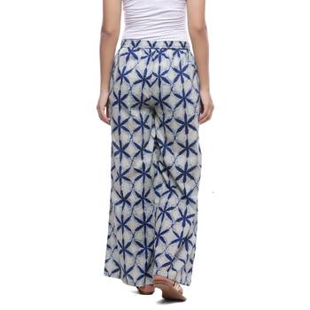 White Cotton Printed Palazzo 2
