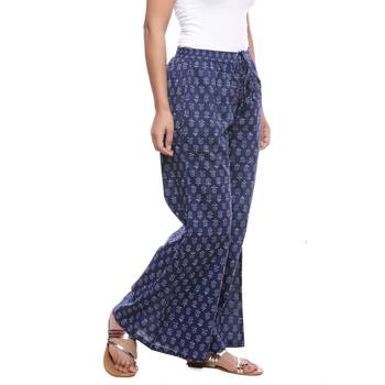 Blue Cotton Printed Palazzo 4