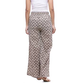 Cream Cotton Printed Palazzo 2