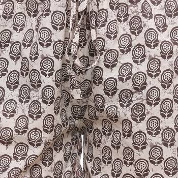 Cream Cotton Printed Palazzo 5