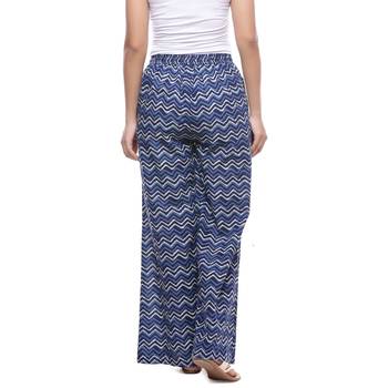 Blue Cotton Printed Palazzo 2