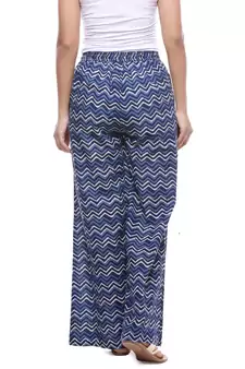 Blue Cotton Printed Palazzo