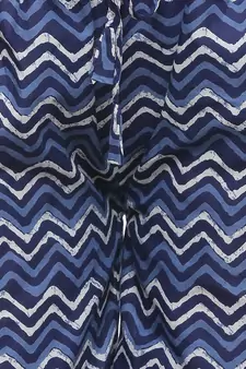 Blue Cotton Printed Palazzo
