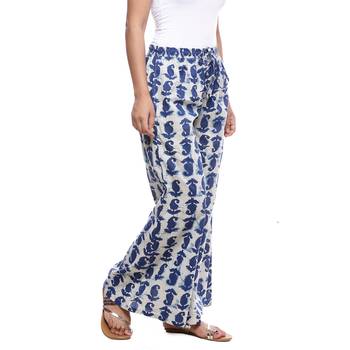 White Cotton Printed Palazzo 4