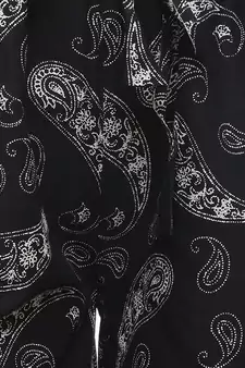 Black Cotton Printed Palazzo