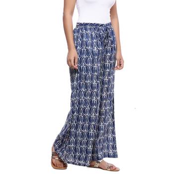 Blue Cotton Printed Palazzo 4