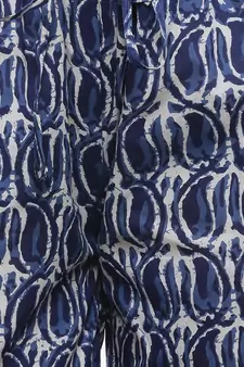 Blue Cotton Printed Palazzo