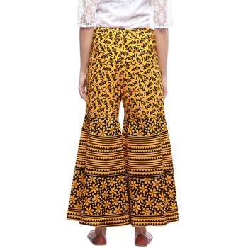 Yellow Cotton Printed Palazzo 2