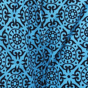 Blue Cotton Printed Palazzo 5