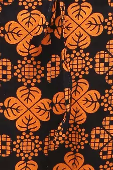 Orange Cotton Printed Palazzo
