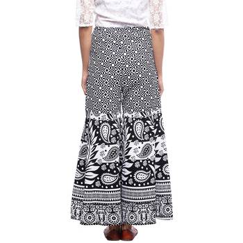 White Cotton Printed Palazzo 2