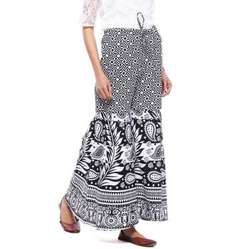 White Cotton Printed Palazzo 4