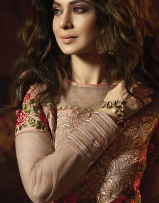 onion-pink embroidered silk_blend semi_stitched salwar with dupatta 2