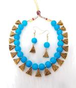 Necklace  Multicolour  Set Haar Beads Gold Plated Indian Jewelry With Earrings Long Patwa Handmade  For women & Girls