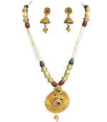 multicolor moti and gold necklace sets