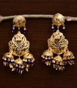 Traditional Punjabi Bollywood Styles Leafy Danglers cum Tikka 217MT237