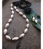 Dholki Beaded Necklace Set In German Silver